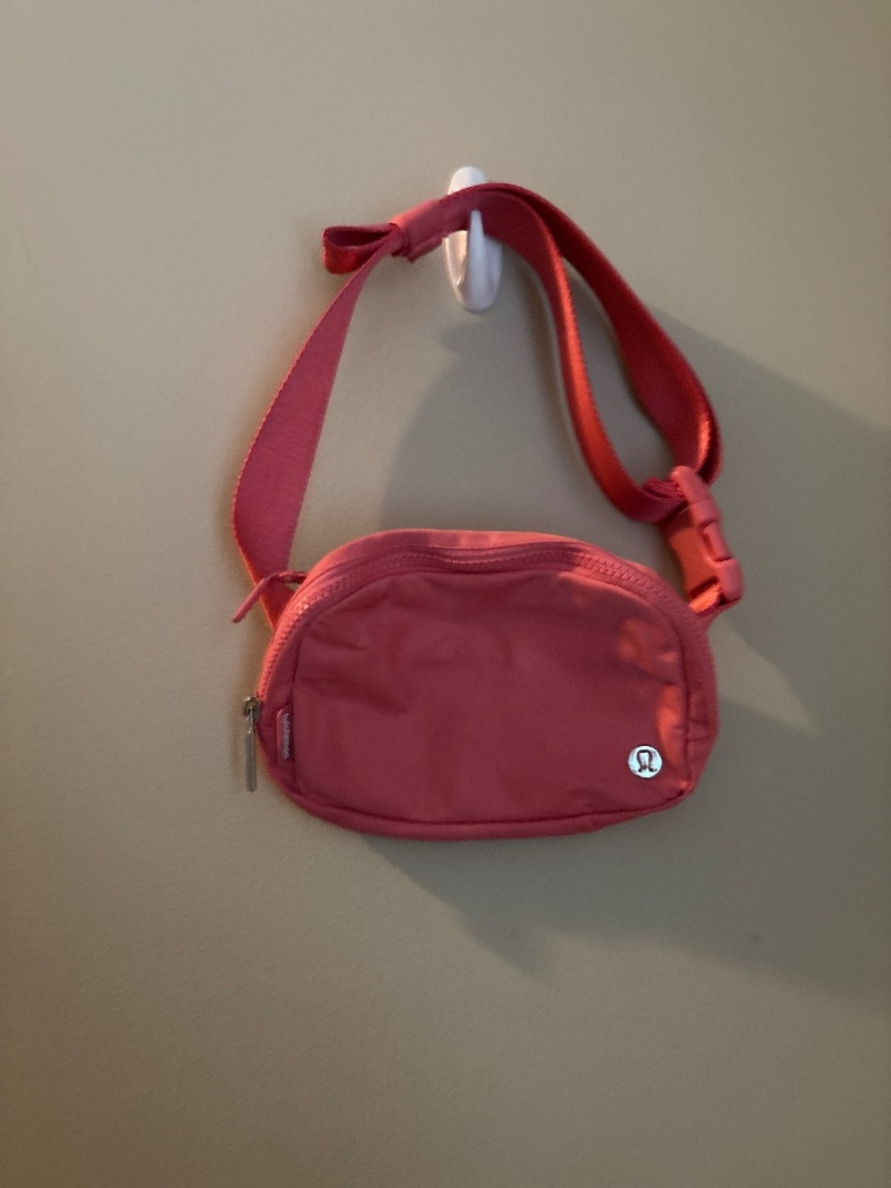 Pink lululemon athletica belt bag (light use)